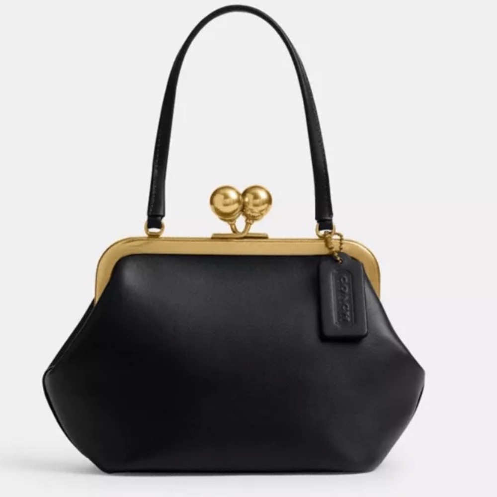 Coach Kisslock Frame Bag 16 - Black